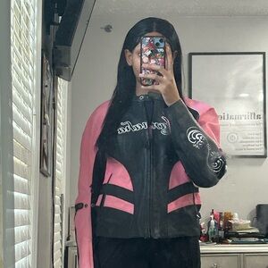 Yamaha pink motorcycle jacket